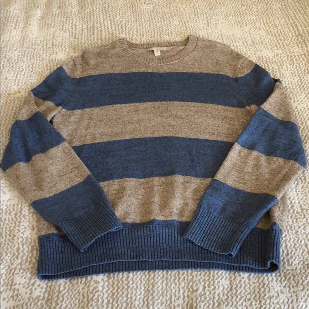 The Gap Light Knit Striped Crewneck Sweater